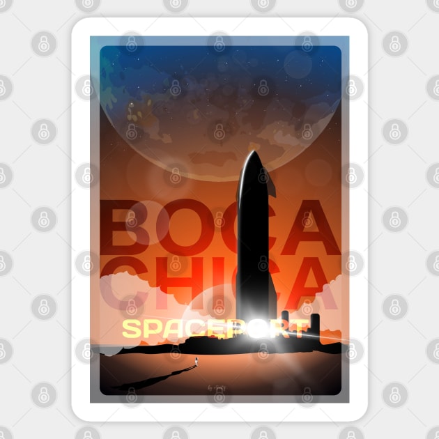 BOCA CHICA SPACEPORT Sticker by eSeaty